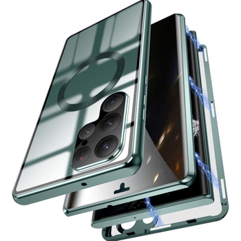 Калъф за Samsung S25U/S24FE с алуминиева и стъклена конструкция, CNC обработка, удароустойчив и износоустойчив