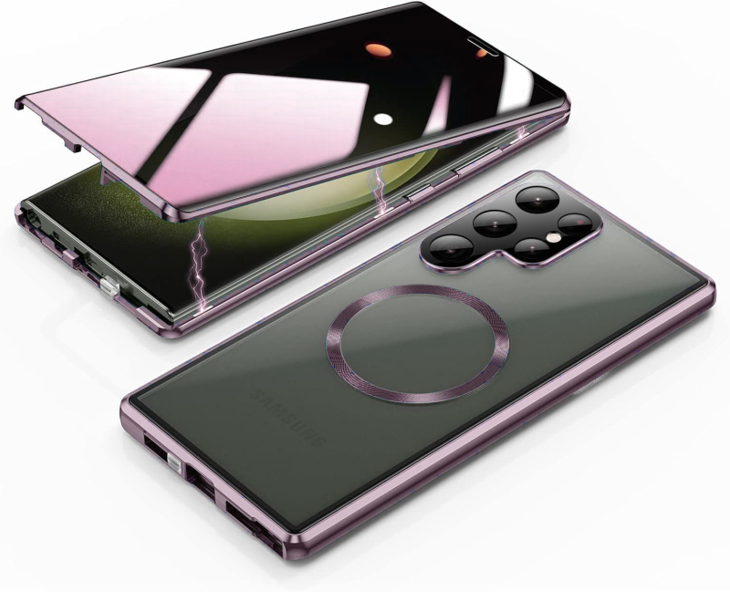 Carcasă Samsung S25U/S24FE cu construcție din aliaj de aluminiu și sticlă, prelucrare CNC, antișoc și rezistență la uzură