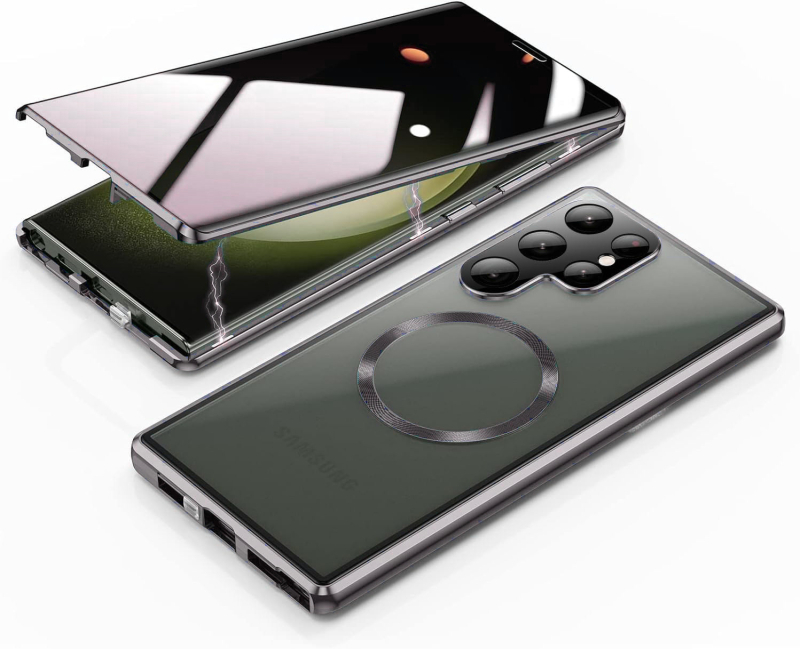 Carcasă Samsung S25U/S24FE cu construcție din aliaj de aluminiu și sticlă, prelucrare CNC, antișoc și rezistență la uzură