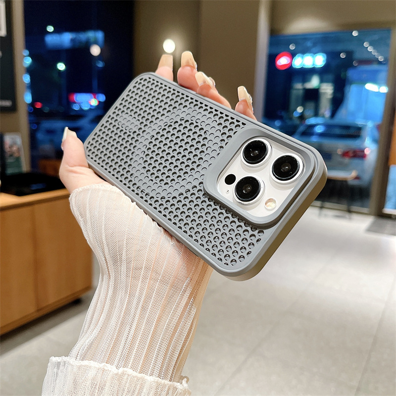 Carcasă dură magnetică cu disipare a căldurii pentru Apple iPhone Pro Max seria, TPU+PC, design gol, capac spate, design pentru cupluri