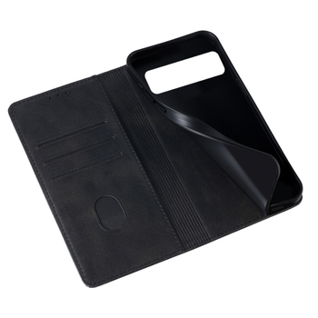 Калъф за телефон Google Pixel с отварящ се капак, PU+TPU, ръчна изработка, магнитна стойка, модел Calf pattern magnetic suction