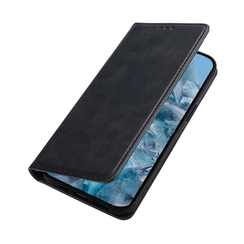 Калъф за телефон Google Pixel с отварящ се капак, PU+TPU, ръчна изработка, магнитна стойка, модел Calf pattern magnetic suction