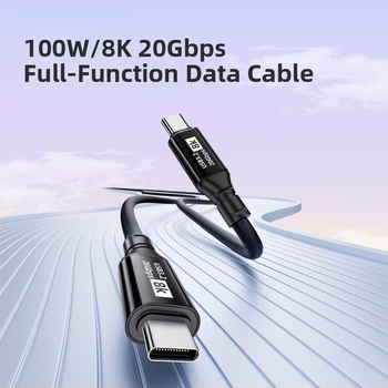 USB3.2 кабел за данни с два Type-C конектора, OTG и видео изход, дължина 0.25–2 м, OEM производство