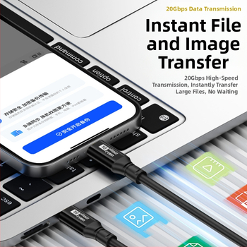 USB3.2 кабел за данни с два Type-C конектора, OTG и видео изход, дължина 0.25–2 м, OEM производство