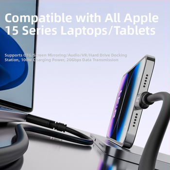 USB3.2 кабел за данни с два Type-C конектора, OTG и видео изход, дължина 0.25–2 м, OEM производство