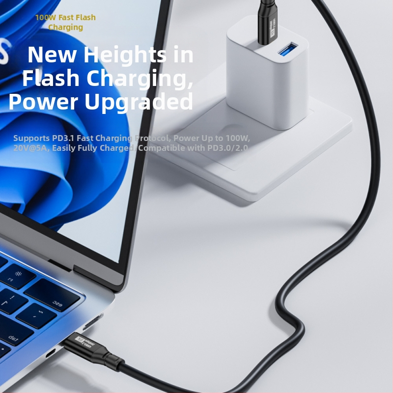 USB3.2 кабел за данни с два Type-C конектора, OTG и видео изход, дължина 0.25–2 м, OEM производство