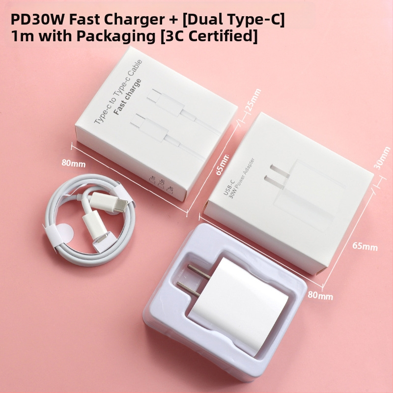 TYPE-C кабел за iPhone 15, бързо зареждане, 60W, TPE, конектор с един край