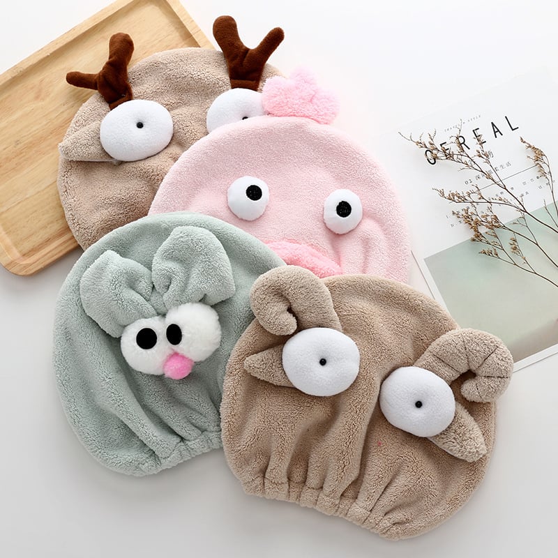 Vaikų plaukų džiovintuvo skrybėlė iš koralų pluošto, minkšta sugerianti kepurė su mielo avies/angalo karikatūra; siuvinėta; Medžiaga: super-fine pluoštas; Pagrindinė sudedamoji dalis: poliesterio pluoštas; Siūlai: 10; Pritaikymas: taip; Svoris: 50–79 g