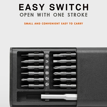 24-σε-1 μαγνητικό σετ κατσαβιδιών – σταυροειδείς κεφαλές από κράμα S2 εργαλειακού χάλυβα, για κινητά, υπολογιστές και γυαλιά, βάρος 282 g