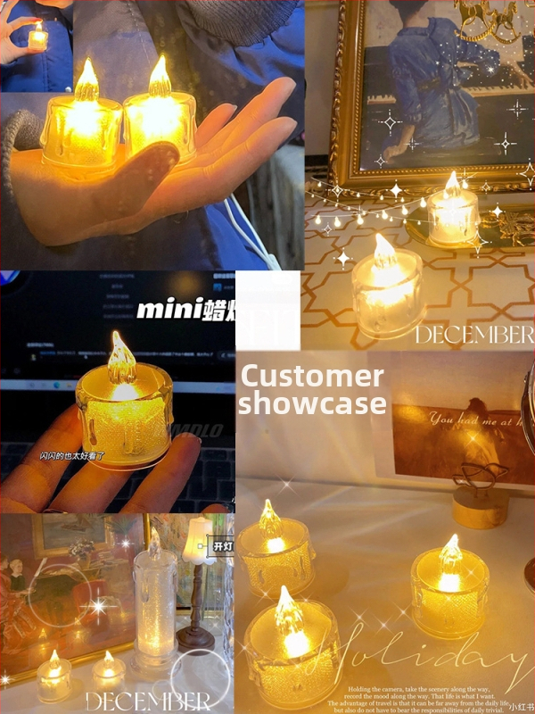 LED бездимна свещ за романтични предложения и атмосфера | Смесен соев восък | Марка: Друго