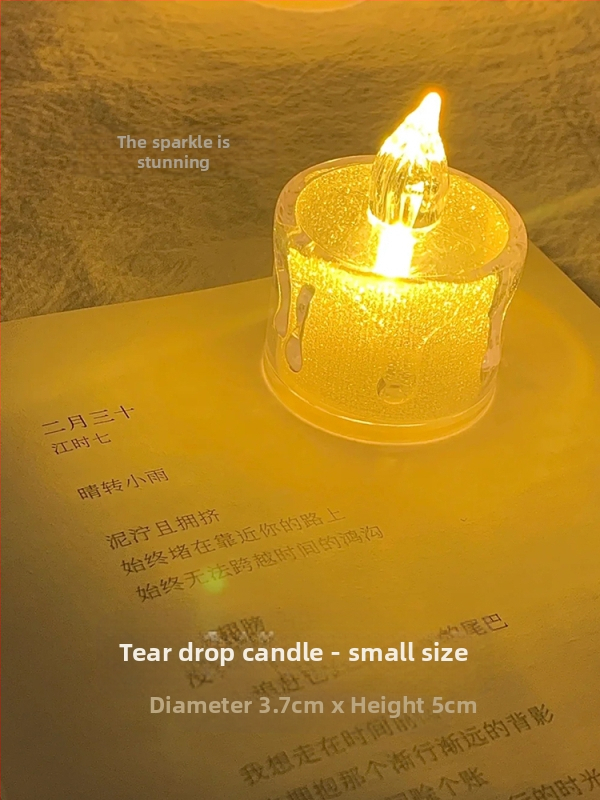 Bezdima LED svijeća za romantične prijedloge i scensku dekoraciju | Vosak od smjese soje | Značka: Drugo