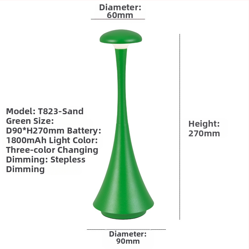 Амбиентна светлина нощна лампа с метална конструкция, модерен стил, модел T823, напрежение ≤36V