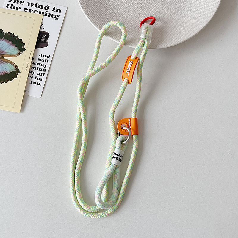 Lanyard pentru telefon cu bretea încrucișată și cataramă dublă — durabil, unisex, curea din nailon, șnur poliester, cataramă metalică