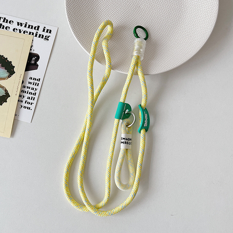 Lanyard pentru telefon cu bretea încrucișată și cataramă dublă — durabil, unisex, curea din nailon, șnur poliester, cataramă metalică