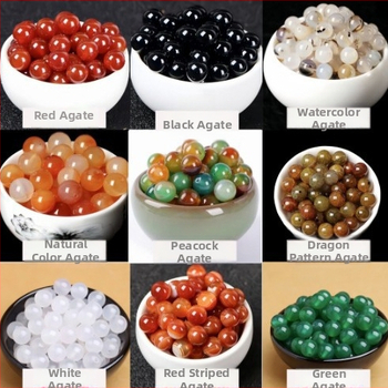 Χάντρες από αχάτη, χαλαρές χάντρες, επεξεργασία μαργαριτωδών φινιρίσματος, ευγενές μοτίβο, προέλευση Χενάν