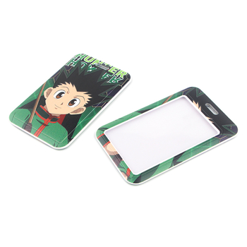 Hunter x HunterTweред калъф за карта с презрамка — полиестер, карикатурен стил, общо предназначение, подходящ за автобусна карта, студентска карта и служебно удостоверение