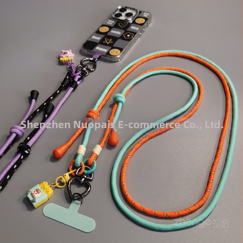 Lanyard na mobilný telefón - nylon, Ručne vyrobený, Unisex, Prívesok zahrnutý
