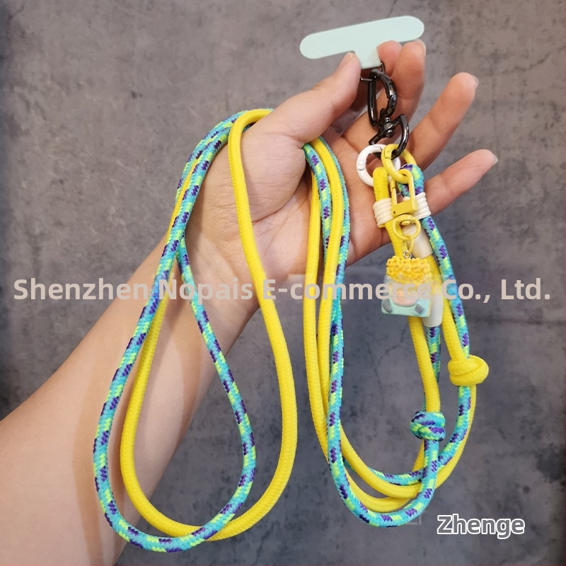 Lanyard na mobilný telefón - nylon, Ručne vyrobený, Unisex, Prívesok zahrnutý