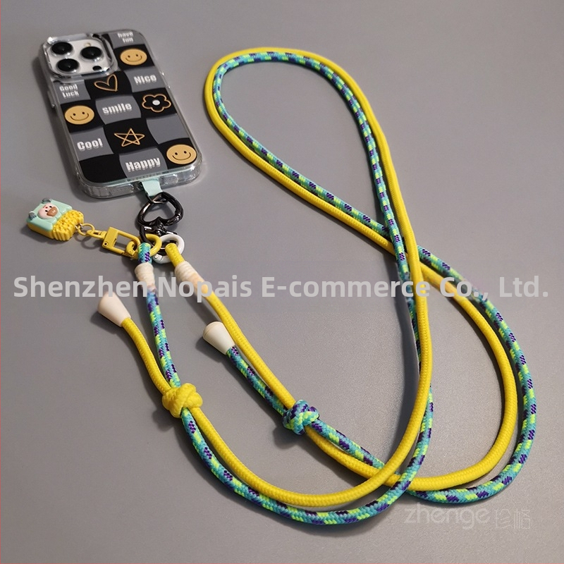 Lanyard na mobilný telefón - nylon, Ručne vyrobený, Unisex, Prívesok zahrnutý