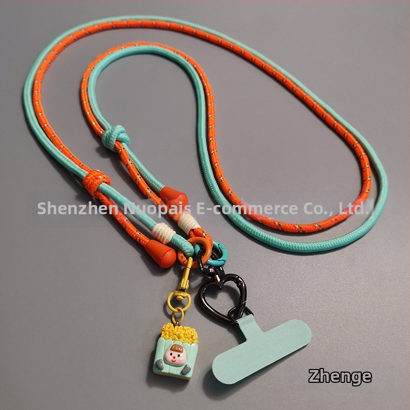 Lanyard na mobilný telefón - nylon, Ručne vyrobený, Unisex, Prívesok zahrnutý