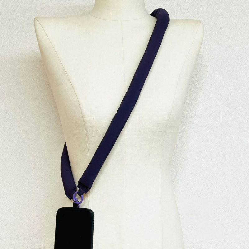 Carcasă de telefon din bumbac cu bretea DIY și geantă de încheietură – design original, ornament suspendat, model stele/soare și lună, cusut