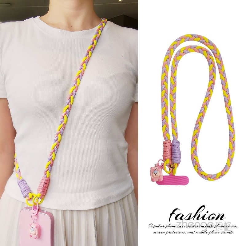 Per petį telefonų dirželis su trijų siūlų dizainu; rankų darbo; moteriško stiliaus; daugiafunkcinis