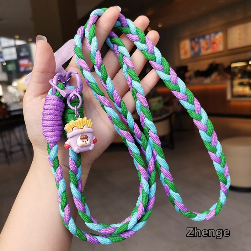 Lančić za telefon preko ramena s dizajnom od tri niti; ručno rađeno; ženski stil; višenamjenski