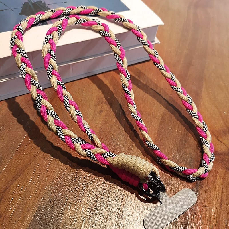 Lančić za telefon preko ramena s dizajnom od tri niti; ručno rađeno; ženski stil; višenamjenski