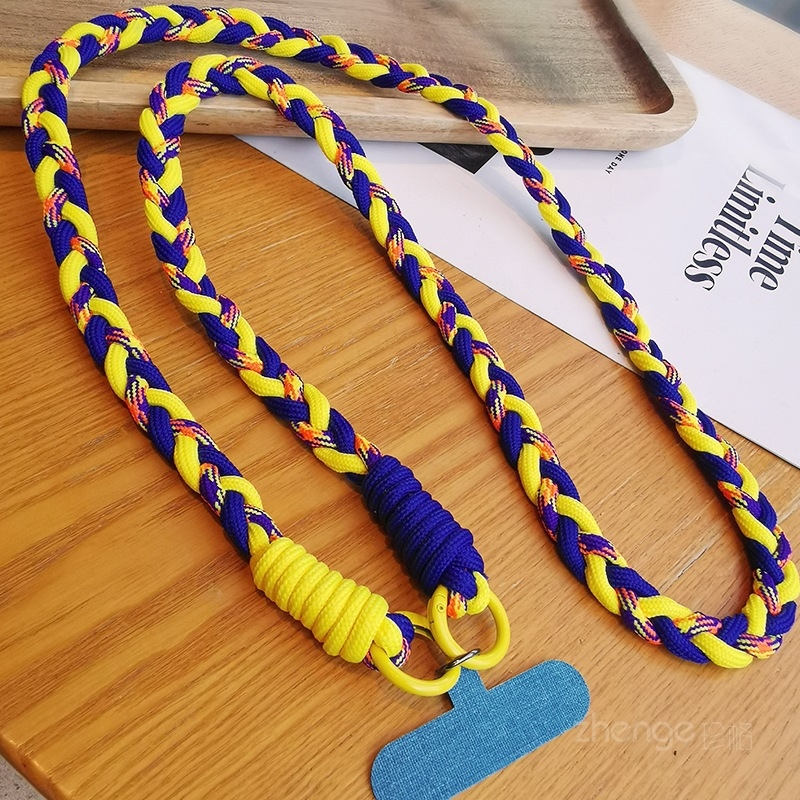 Lančić za telefon preko ramena s dizajnom od tri niti; ručno rađeno; ženski stil; višenamjenski