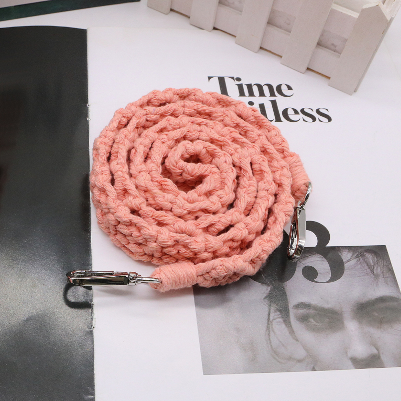 Ručni tkan kratki kaiš za ključe i zglob - pamukovo uže, moderni minimalistički stil, zasebno pakiranje, dodatak za ključeve (uže)