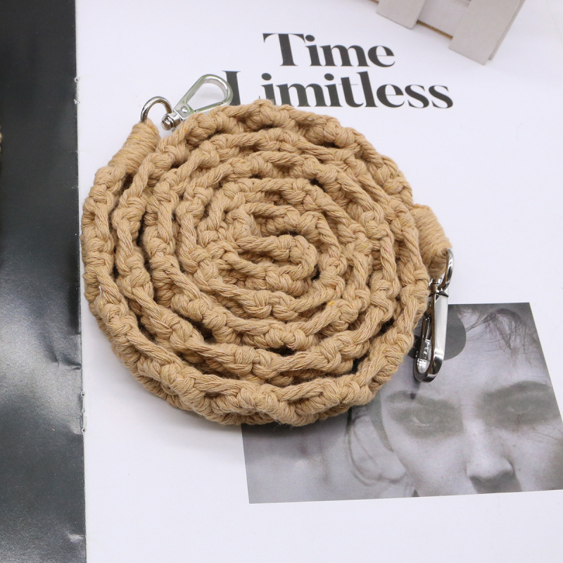 Ručni tkan kratki kaiš za ključe i zglob - pamukovo uže, moderni minimalistički stil, zasebno pakiranje, dodatak za ključeve (uže)