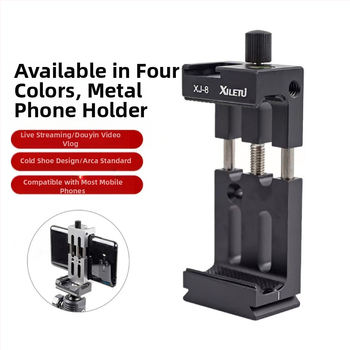 Държач за таблет и мобилен телефон за лайв-стрийминг стенд и фото трипод – XJ15 метален държач за таблет, XJ8 алуминиев държач за телефон