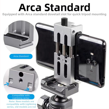 Държач за таблет и мобилен телефон за лайв-стрийминг стенд и фото трипод – XJ15 метален държач за таблет, XJ8 алуминиев държач за телефон