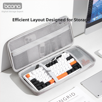 Θήκη αποθήκευσης ποντικιού και πληκτρολογητή από EVA με προστασία από κραδασμούς, μοντέλο BN-F039, αντοχή φόρτισης 3 kg, ραφή κατασκευή