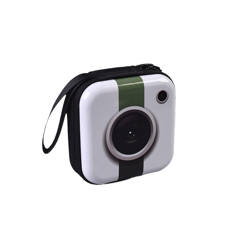 Novčanik od tin plate (cinkovog pleha), mini kvadratna zip torbica s geometrijskim uzorkom, dizajn s 1 preklopom, ultra lagan