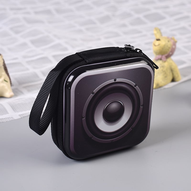 Novčanik od tin plate (cinkovog pleha), mini kvadratna zip torbica s geometrijskim uzorkom, dizajn s 1 preklopom, ultra lagan