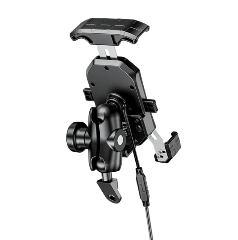 Kewigkewig Suport de telefon cu încărcare wireless pentru motocicletă și bicicletă electrică — corp din aliaj, suport pentru navigație