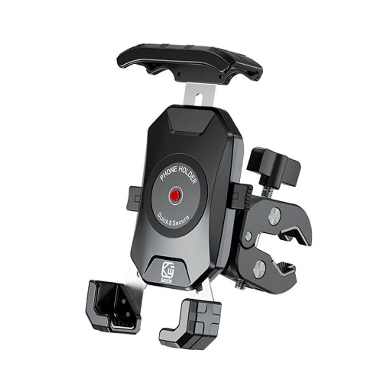 Kewigkewig Suport de telefon cu încărcare wireless pentru motocicletă și bicicletă electrică — corp din aliaj, suport pentru navigație