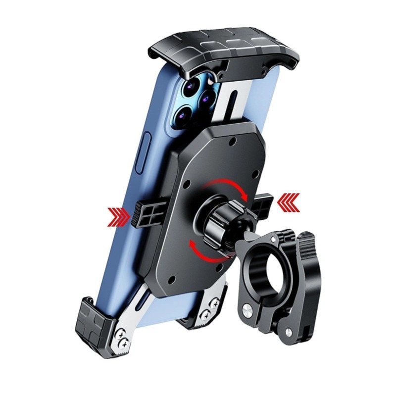 Kewigkewig Suport de telefon cu încărcare wireless pentru motocicletă și bicicletă electrică — corp din aliaj, suport pentru navigație