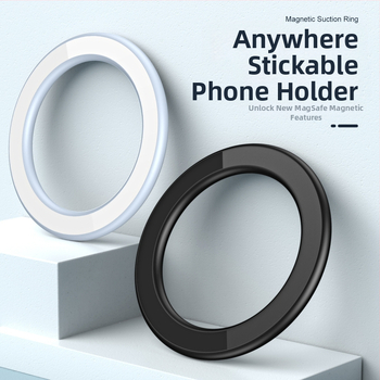 MagSafe стенен магнитен държач за телефон, цинкова сплав, универсална стойка, автомобилен магнитен пръстен