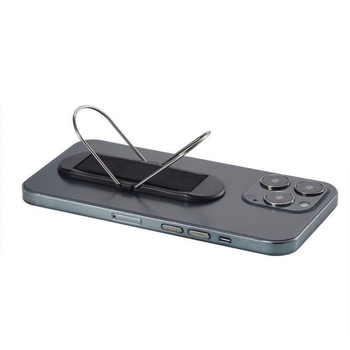 Γενικό πλαστικό στηρίγμα κινητού με αντιολισθητικό λουρί χεριού, οριζόντια και κατακόρυφη στήριξη, επιτραπέζια επικόλληση και μαγνητική βάση αυτοκινήτου.