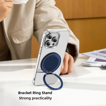 Телефонен държач с магнитна основа, въртене 360°, безжично зареждане, съвместим с Samsung; TPU+PC; инжекционно формоване; удароустойчив, охлаждане, антиотпечатъци, против износване