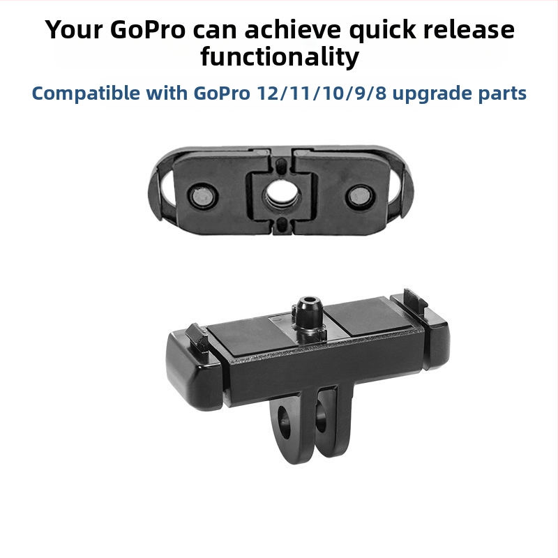 GoPro dodatak za brzi oslobađanje s magnetskim držačem, kompatibilan s GoPro 8–13, aluminijska legura, model ZH2014, prilagodljivi logo
