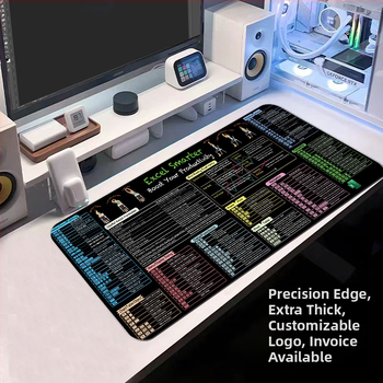 Pad ποντικιού από φυσικό καουτσούκ • αντιολισθητική επιφάνεια • μεταφορά θερμότητας εκτύπωση • εκτυπωμένο λογότυπο • στυλ καρτούν/γραφείου