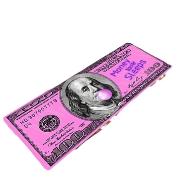 Χώρου χαλάκι με σχέδιο καλωσορίσματος σε θέμα δολαρίου, υλικό TPE, εκτύπωση, τετράγωνο σχήμα, πλένεται στο χέρι