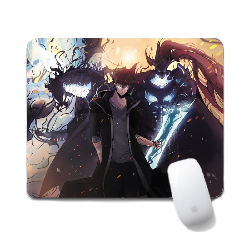 Anime Solo Leveling podloga za miš - Tekstilna, Protuklizna, Prijenos topline, Crtani igrački mat