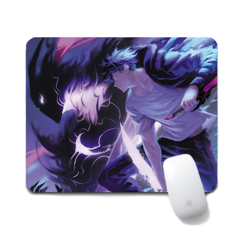 Anime Solo Leveling podloga za miš - Tekstilna, Protuklizna, Prijenos topline, Crtani igrački mat