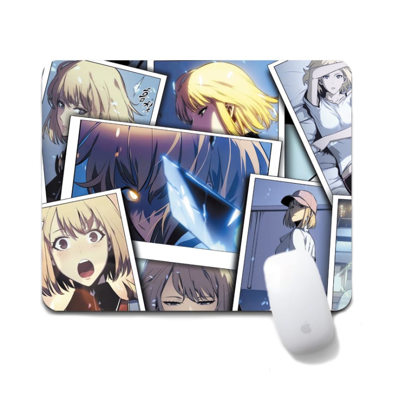 Anime Solo Leveling podloga za miš - Tekstilna, Protuklizna, Prijenos topline, Crtani igrački mat