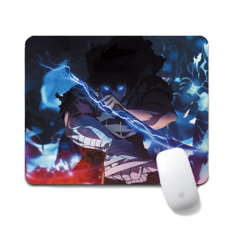 Anime Solo Leveling podloga za miš - Tekstilna, Protuklizna, Prijenos topline, Crtani igrački mat