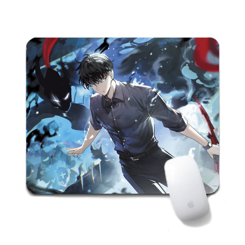 Anime Solo Leveling podloga za miš - Tekstilna, Protuklizna, Prijenos topline, Crtani igrački mat